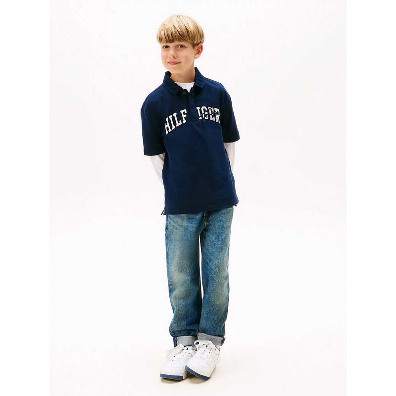 Tommy Hilfiger Archive TH Mixed Graphic Polo SS 8-10Y image number 3